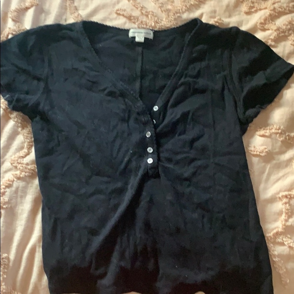cute simple basic black top